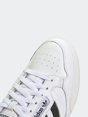 adidas Originals White Continental 80 Stripes Trainers - Image 7 of 8