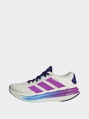 adidas White Adistar 4 Trainers - Image 3 of 10