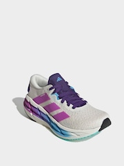 adidas White Adistar 4 Trainers - Image 4 of 10