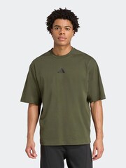 adidas Green Oversize Power T-Shirt - Image 1 of 6