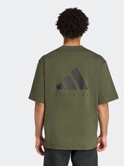 adidas Green Oversize Power T-Shirt - Image 2 of 6