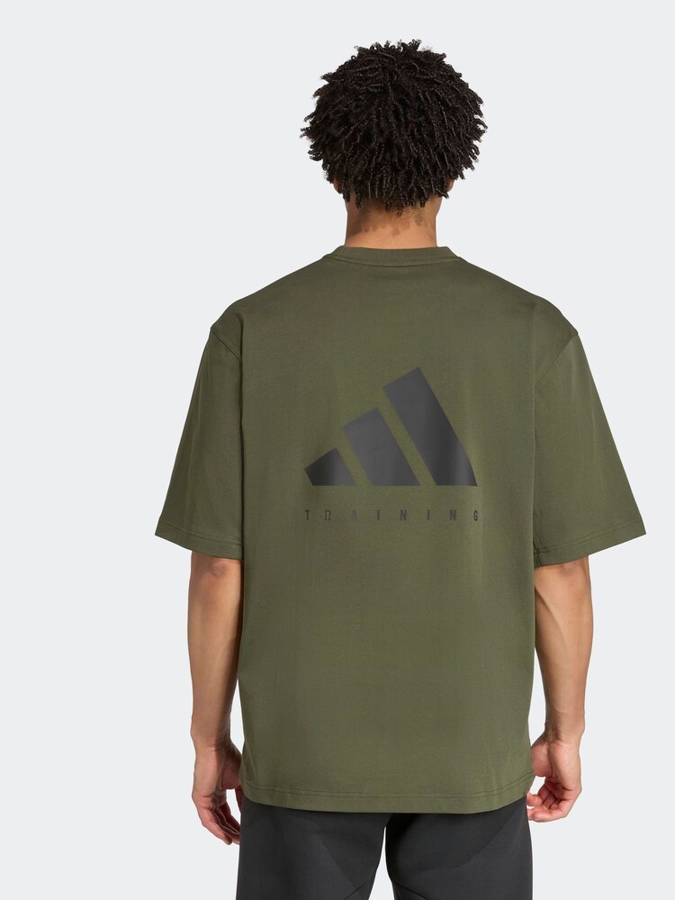 adidas Green Oversize Power T-Shirt - Image 2 of 6
