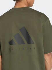 adidas Green Oversize Power T-Shirt - Image 4 of 6