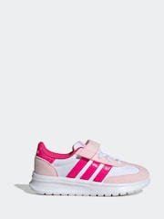 Rosa - adidas Run 70s 2.0 Hook and Loop Kids Trainers - Imagen 1 de 9