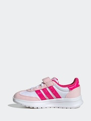Rosa - adidas Run 70s 2.0 Hook and Loop Kids Trainers - Imagen 2 de 9