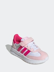 Rosa - adidas Run 70s 2.0 Hook and Loop Kids Trainers - Imagen 3 de 9