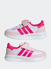 Rosa - adidas Run 70s 2.0 Hook and Loop Kids Trainers - Imagen 5 de 9