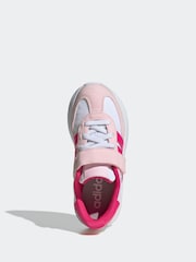Rosa - adidas Run 70s 2.0 Hook and Loop Kids Trainers - Imagen 6 de 9