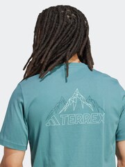 adidas Green Terrex Graphic T-Shirt - Image 4 of 6