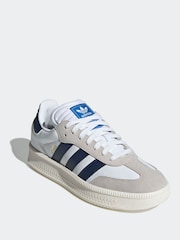 adidas Originals Off White XLG Samba Trainers - Image 3 of 9