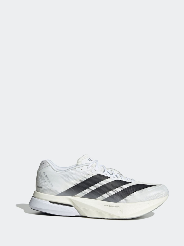 adidas Off White adizero Boston 13 Trainers - Image 1 of 9 adidas Off White adizero Boston 13 Trainers - Image 1 of 9