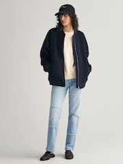 GANT Natural Regular-Fit Crew Neck Sweatshirt - Image 5 of 9