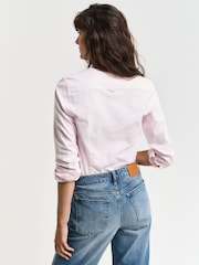 GANT Pink Slim-Fit Stretch Oxford Shirt - Image 2 of 5