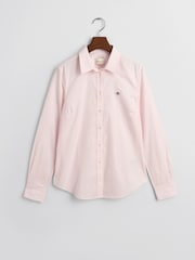 GANT Pink Slim-Fit Stretch Oxford Shirt - Image 5 of 5