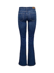 ONLY Blue Mid Waist Flared Jeans With Comfort Stretch - Image 6 of 6
