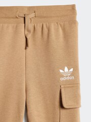 adidas Originals Brown Infant Kids Hoodie and Cargo Joggers Set - Image 5 of 7