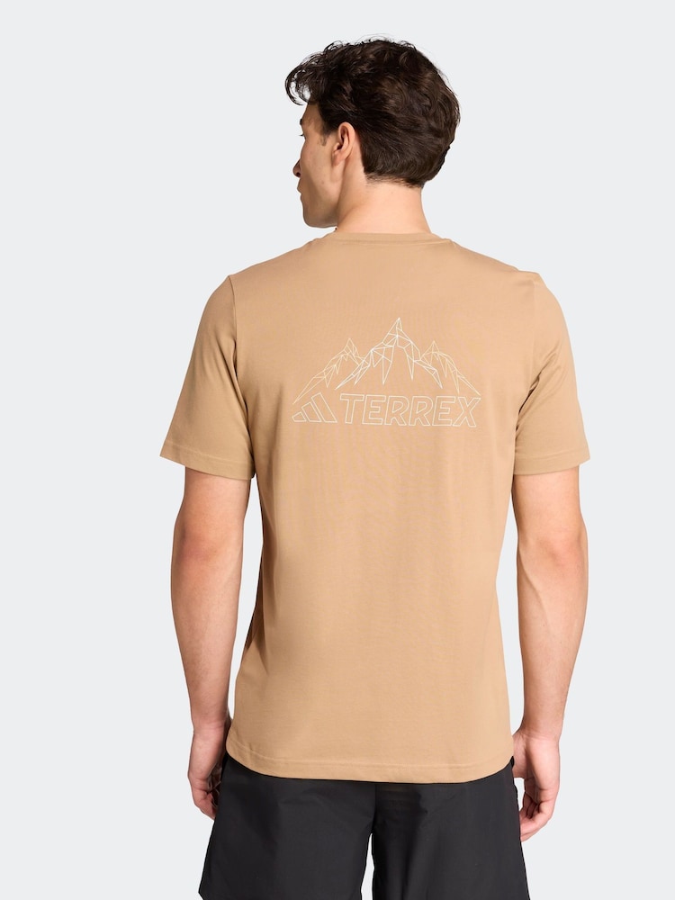 adidas Brown Terrex Graphic T-Shirt - Image 2 of 6