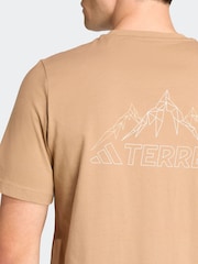 adidas Brown Terrex Graphic T-Shirt - Image 4 of 6
