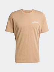 adidas Brown Terrex Graphic T-Shirt - Image 6 of 6