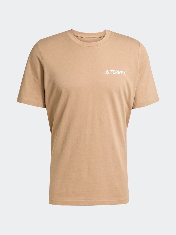 adidas Brown Terrex Graphic T-Shirt - Image 6 of 6