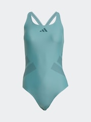 adidas Green Logo C Back Swimsuit - Image 6 of 6