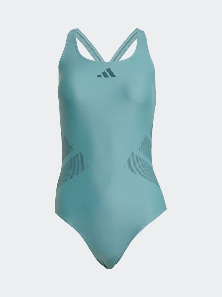 adidas Green Logo C Back Swimsuit - Image 6 of 6 adidas Green Logo C Back Swimsuit - Image 6 of 6