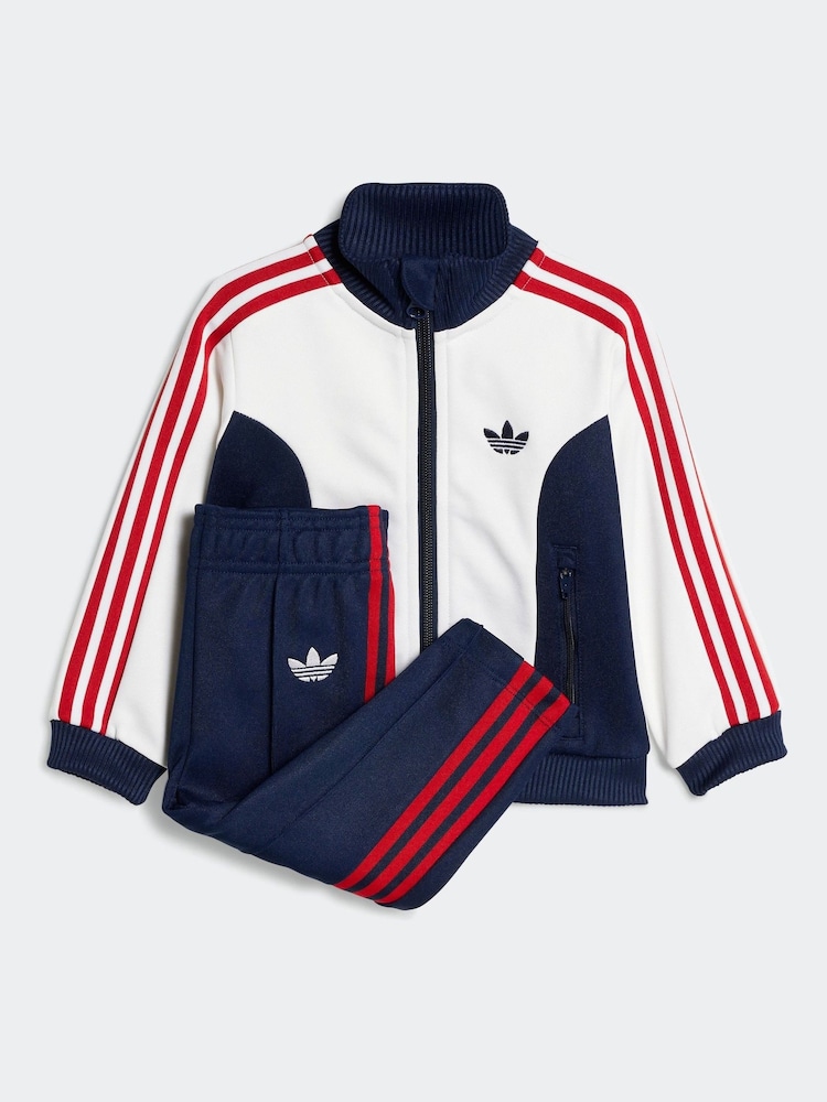 adidas Originals Blue Classic Tracksuit Infant Kids - Image 1 of 7