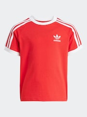 adidas Originals Red Adicolor Trefoil T-Shirt Little Kids - Image 1 of 1