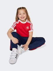 adidas Originals Red Adicolor Trefoil T-Shirt Little Kids - Image 3 of 6