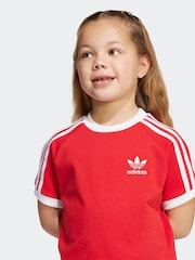 adidas Originals Red Adicolor Trefoil T-Shirt Little Kids - Image 5 of 6