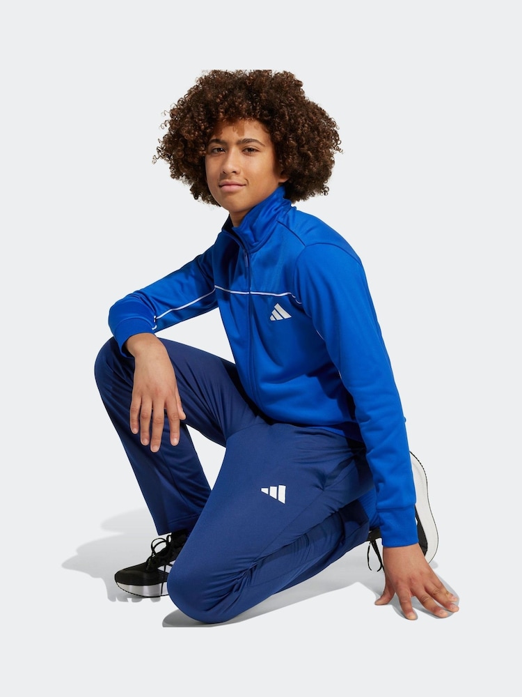 adidas Blue Light Kids Tricot Colour Pop Tracksuit - Image 5 of 5