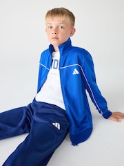 adidas Blue Light Tricot Colour Pop Kids Tracksuit - Image 6 of 10