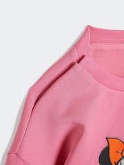 adidas Pink Disney Minnie Mouse Sweatshirt and Joggers Set Infant Kids - Image 2 of 7