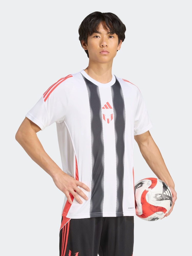 adidas White Messi Training Jersey - Image 2 of 8