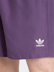adidas Purple Adic 8 Inch Swim Shorts - Image 5 of 6