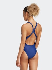 adidas Blue Logo C Back Swimsuit - Image 2 of 6