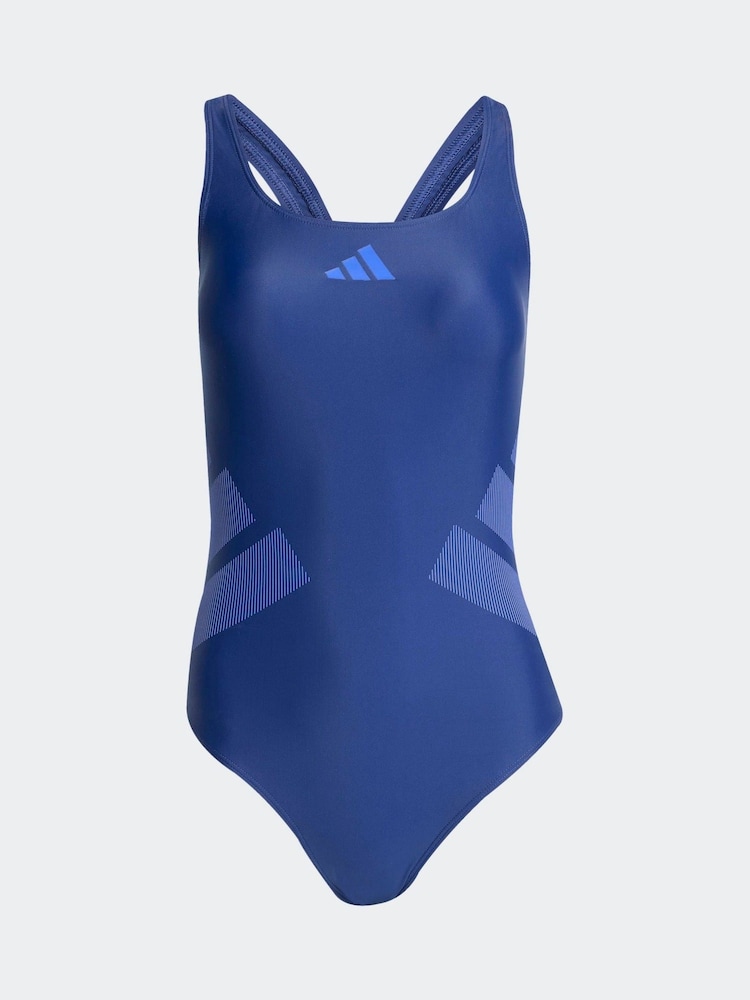 adidas Blue Logo C Back Swimsuit - Image 6 of 6 adidas Blue Logo C Back Swimsuit - Image 6 of 6