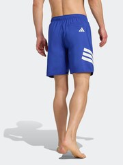 adidas Blue 3-Stripes 8 Inch Swim Shorts - Image 3 of 6