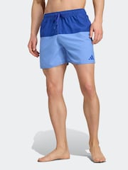 adidas Blue Colorblock 5 Inch Swim Shorts - Image 1 of 6