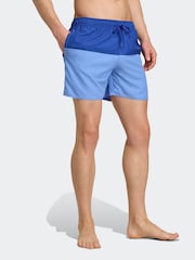 adidas Blue Colorblock 5 Inch Swim Shorts - Image 3 of 6