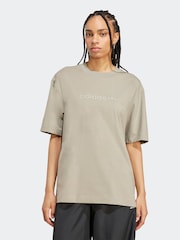 Luz verde - Camiseta oversize adidas Originals Essentials Linear - Imagem 1 de 5