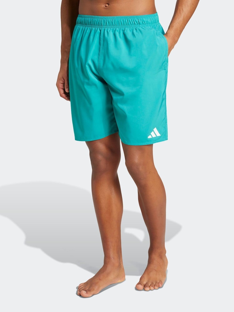 adidas Green 8-Inch Swim Shorts - Image 1 of 1