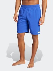 adidas Blue 8-Inch Swim Shorts - Image 1 of 6