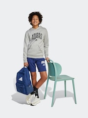 adidas Blue Essentials Collegiate Hoodie & Short  Kids - Image 1 of 4