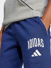 adidas Blue Essentials Collegiate Hoodie & Short  Kids - Image 4 of 4