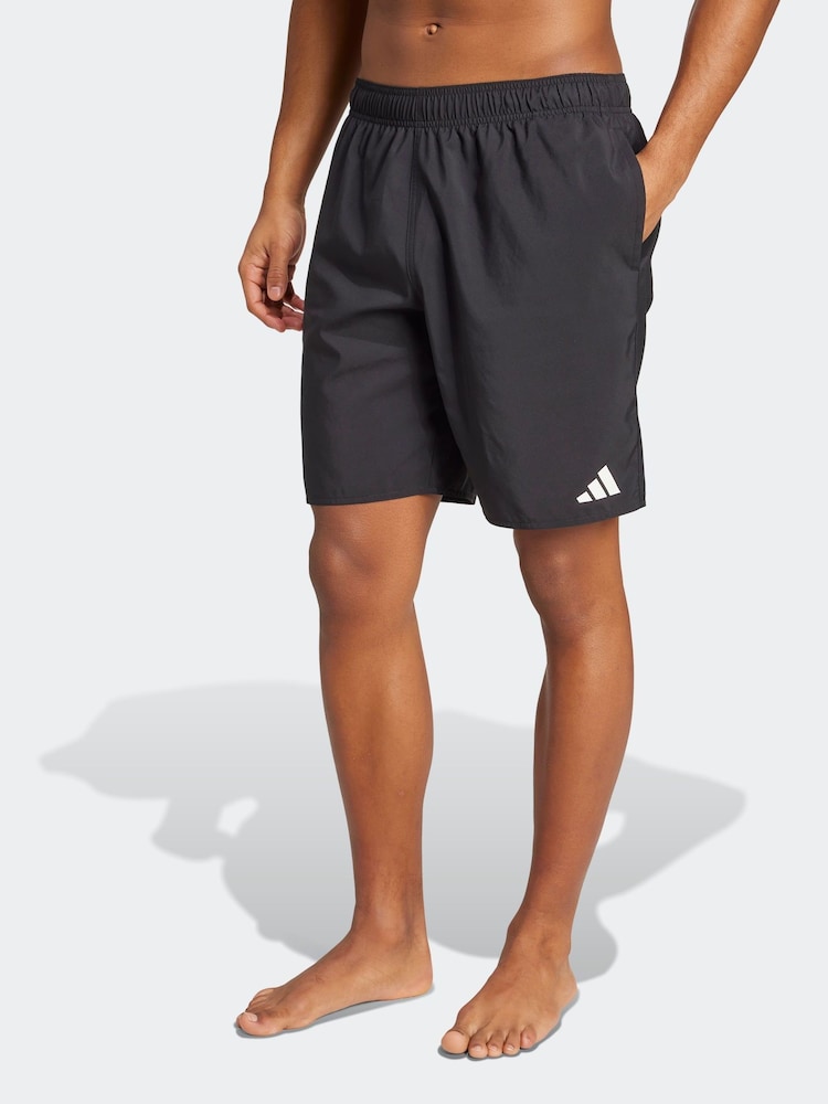 adidas Black 8-Inch Swim Shorts - Image 1 of 6