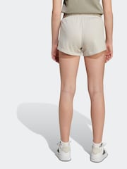 adidas Grey 3-Stripes Animal French Terry Shorts Kids - Image 2 of 6