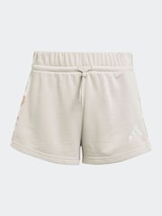 adidas Grey 3-Stripes Animal French Terry Shorts Kids - Image 6 of 6