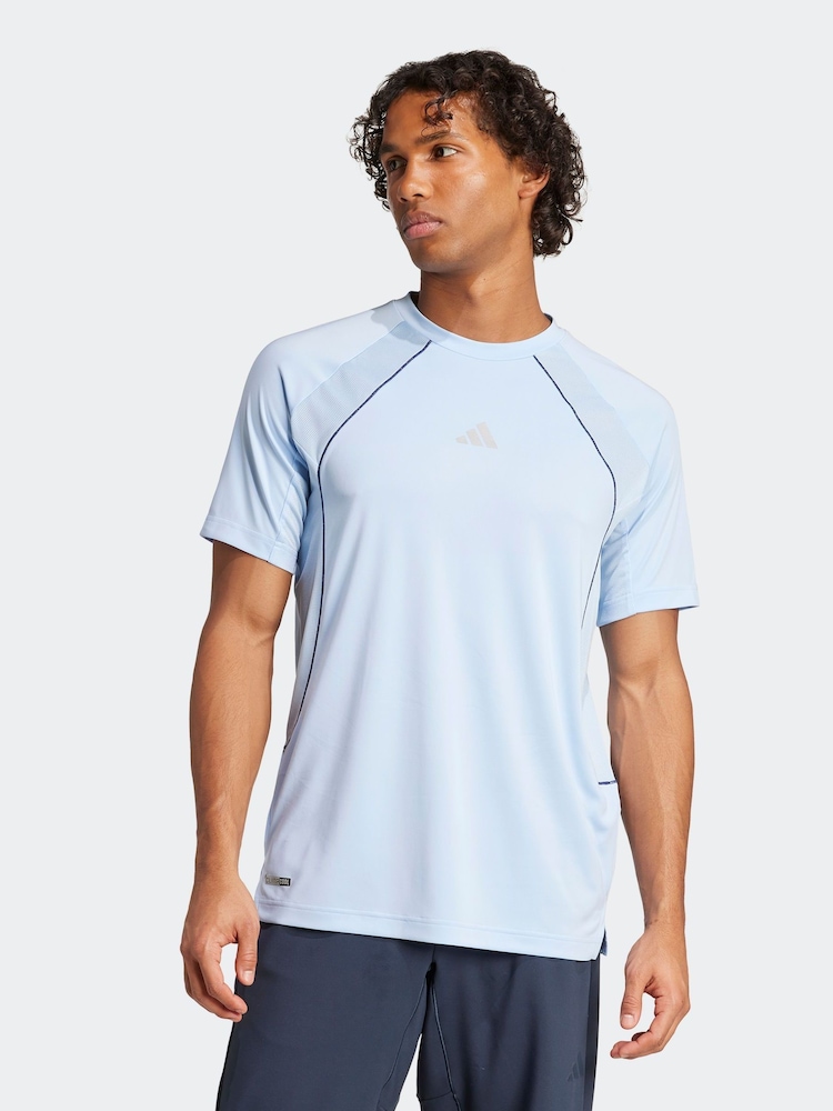 adidas Blue Tech Apparel Climacool T-Shirt - Image 1 of 6
