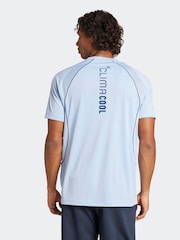 adidas Blue Tech Apparel Climacool T-Shirt - Image 2 of 6